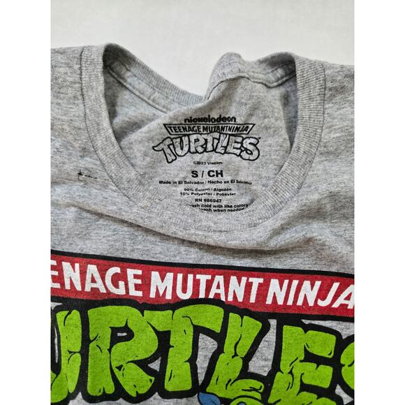 Teenage Mutant Ninja Turtles Shirt Men Small Gray Graphic Tee Short Sleeve Adult - Picture 2 of 3